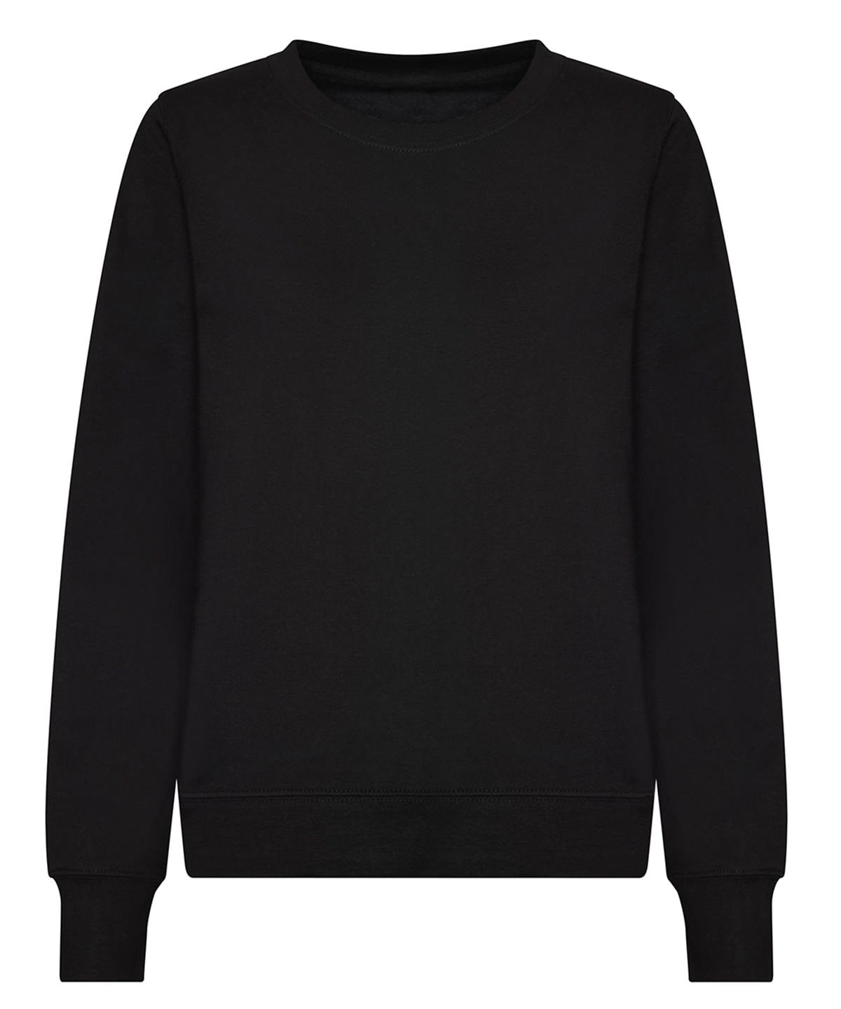 JH30F: Womens Sweatshirt Womens Sweatshirts AWDis Just Hoods Deep Black XS