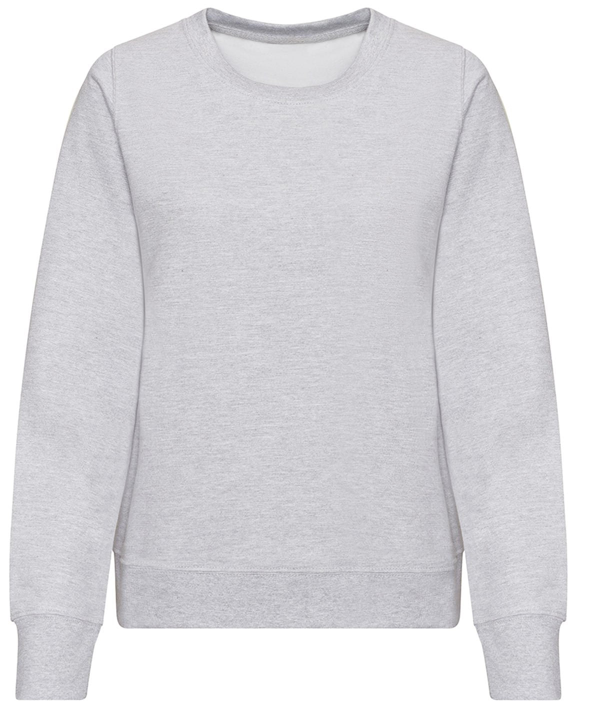 JH30F: Womens Sweatshirt Womens Sweatshirts AWDis Just Hoods Heather Grey XS