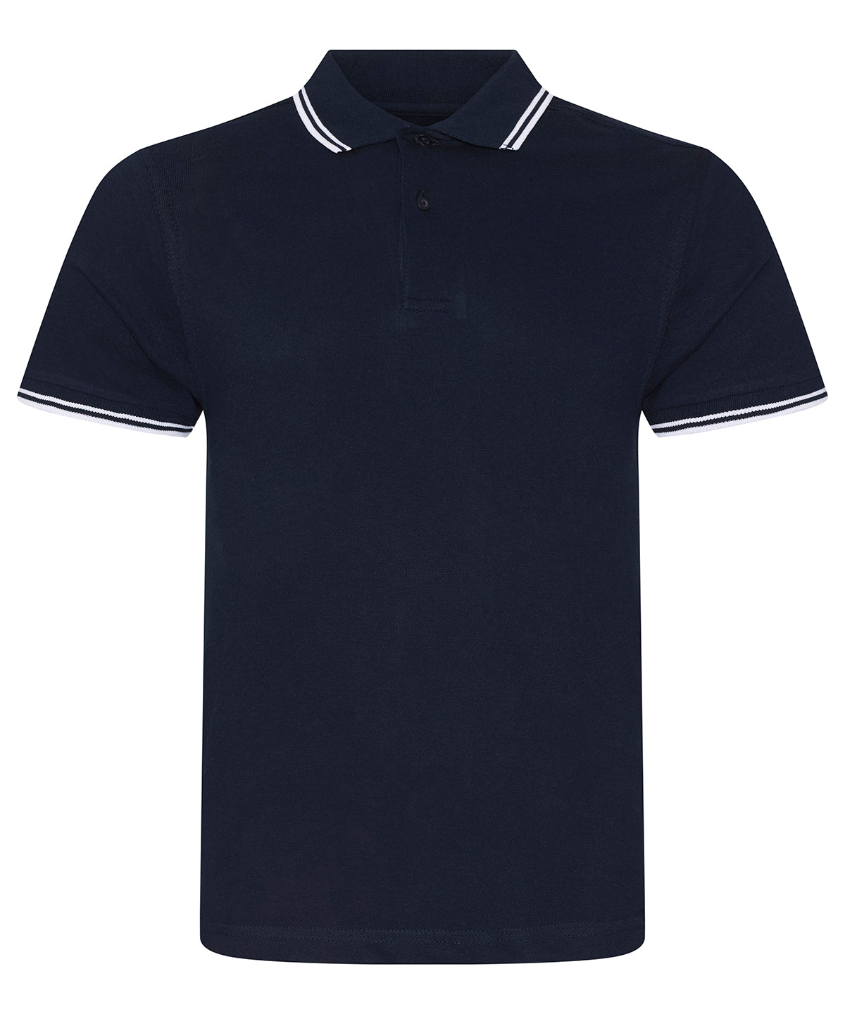 JP003: Mens Stretch Tipped Polo Mens Polos AWDis Just Polos Navy/White S