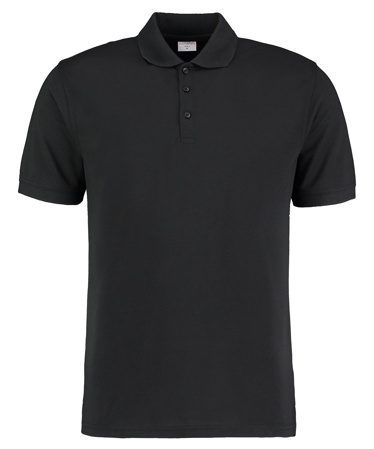 KK413: Klassic Slim Fit Superwash 60 Polo Mens Polos Kustom Kit Black XXS