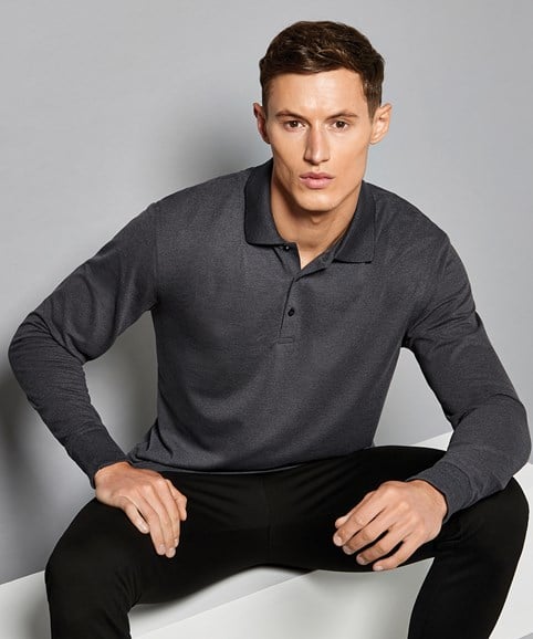 KK430: Long Sleeve Classic Fit Pique Polo Mens Polos Kustom Kit