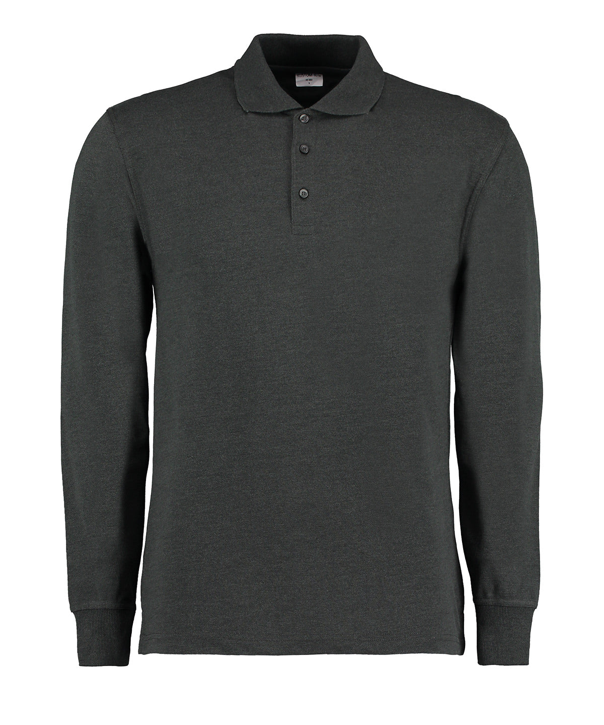 KK430: Long Sleeve Classic Fit Pique Polo Mens Polos Kustom Kit Graphite S