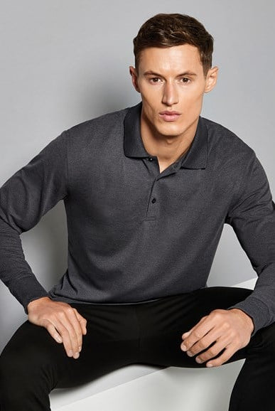 KK430: Long Sleeve Classic Fit Pique Polo Mens Polos Kustom Kit
