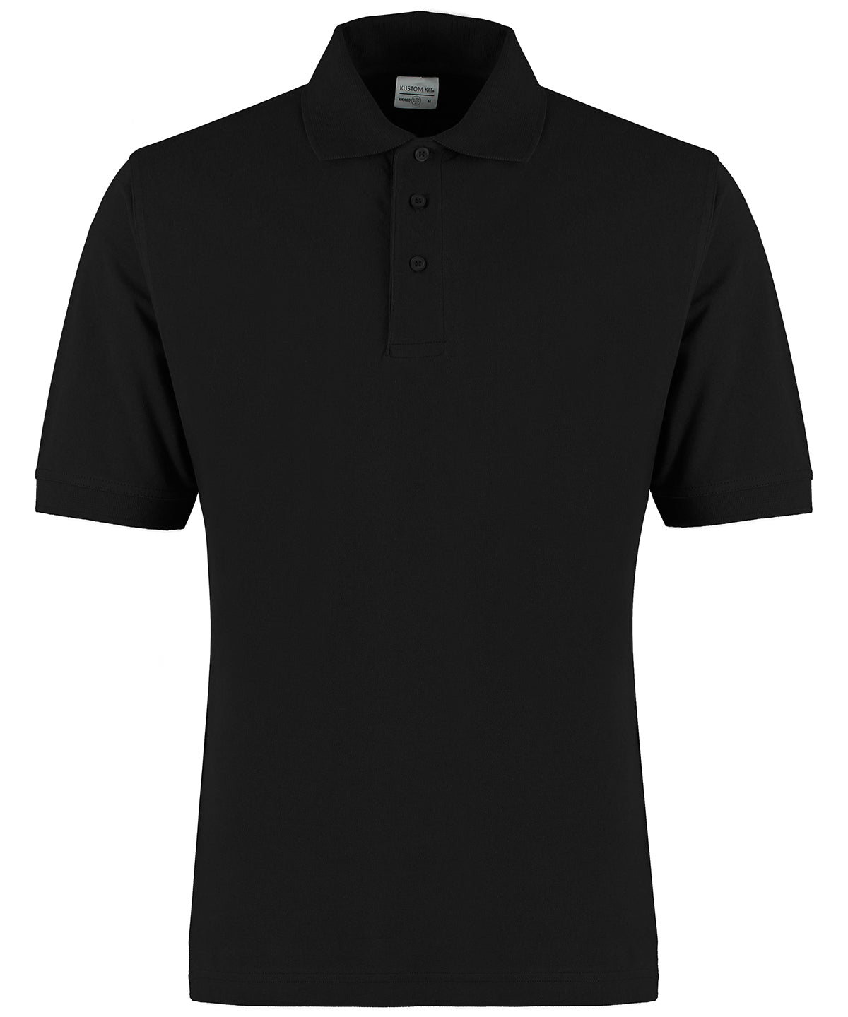 KK460: Klassic 100% Cotton Superwash 60 Polo Mens Polos Kustom Kit Black XS