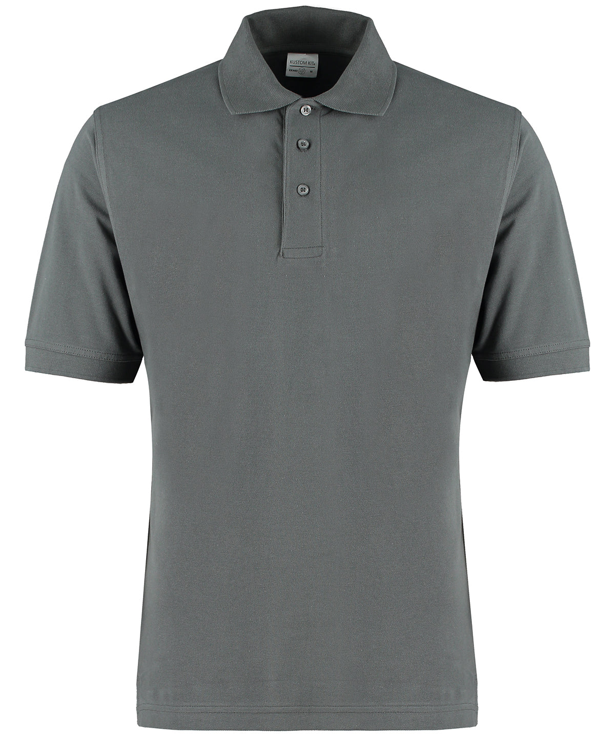 KK460: Klassic 100% Cotton Superwash 60 Polo Mens Polos Kustom Kit Dark Grey XS