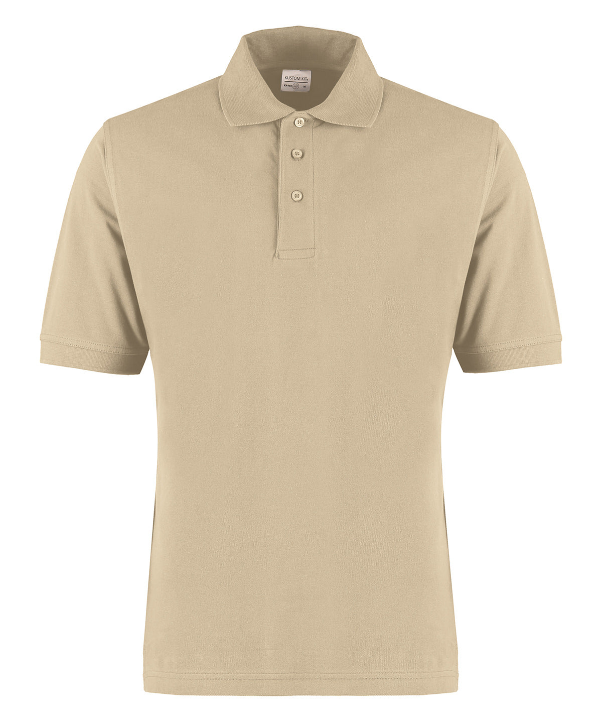 KK460: Klassic 100% Cotton Superwash 60 Polo Mens Polos Kustom Kit Sand XS