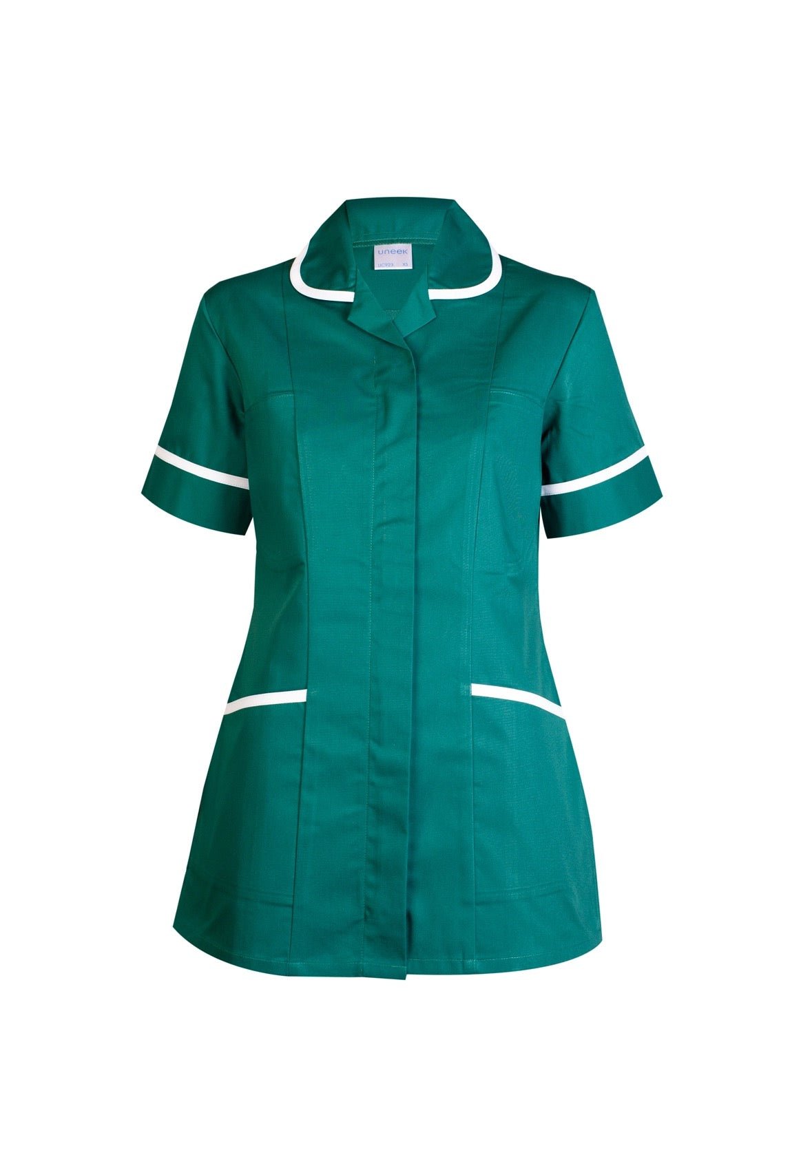 Ladies Heavyweight Tunic Ladies Healthcare Tunic Uneek Bottle Green 8
