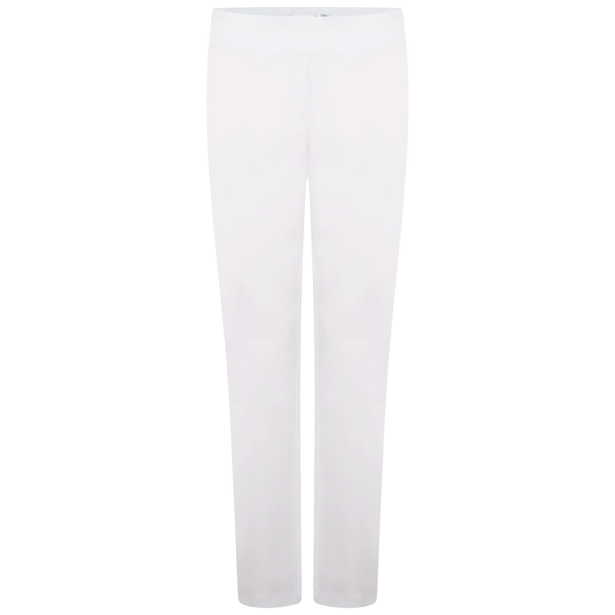 Lili Straight Leg Beauty Trousers Salon & Spa Trousers La Beeby White 6