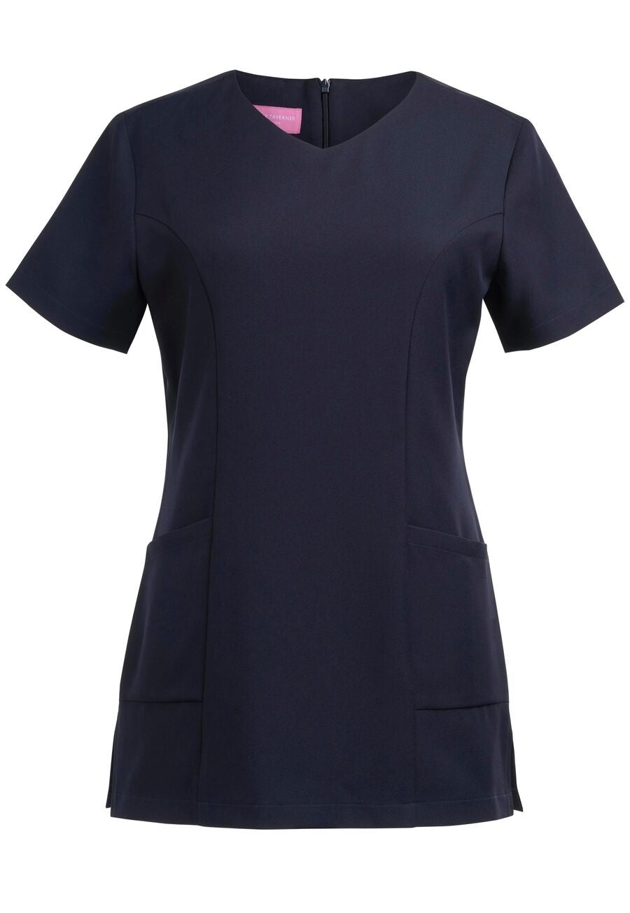 2402: Lockhart V-Neck Tunic Housekeeping Brook Taverner Navy 6