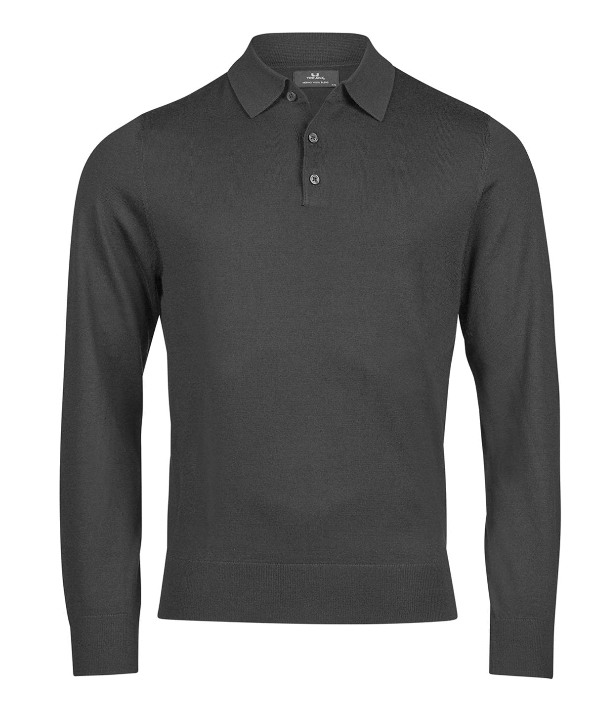 Long Sleeve Polo Knit Mens Polos Tee Jays Pine S