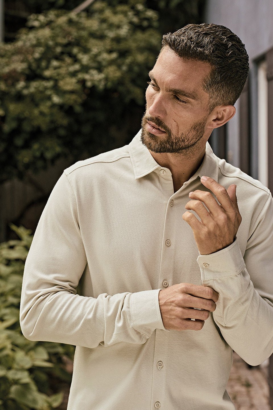 Luxury Stretch Shirt Mens Long Sleeve Shirts Tee Jays