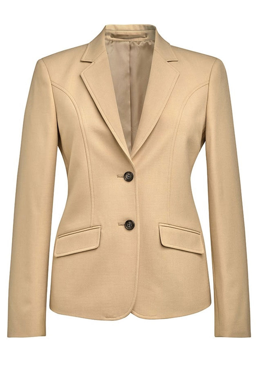 2390: Margot Tailored Fit Ladies Suit Jacket Ladies Suit Jacket Brook Taverner Sand 6 Short