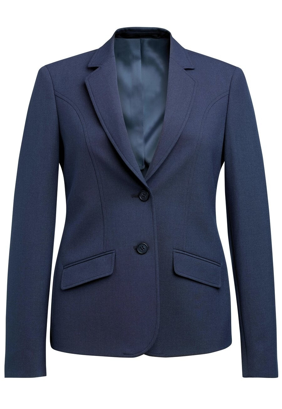 2390: Margot Tailored Fit Ladies Suit Jacket Ladies Suit Jacket Brook Taverner Denim 6 Short