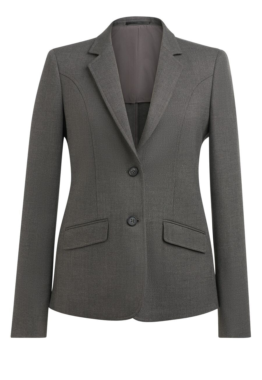 2390: Margot Tailored Fit Ladies Suit Jacket Ladies Suit Jacket Brook Taverner Grey 6 Short