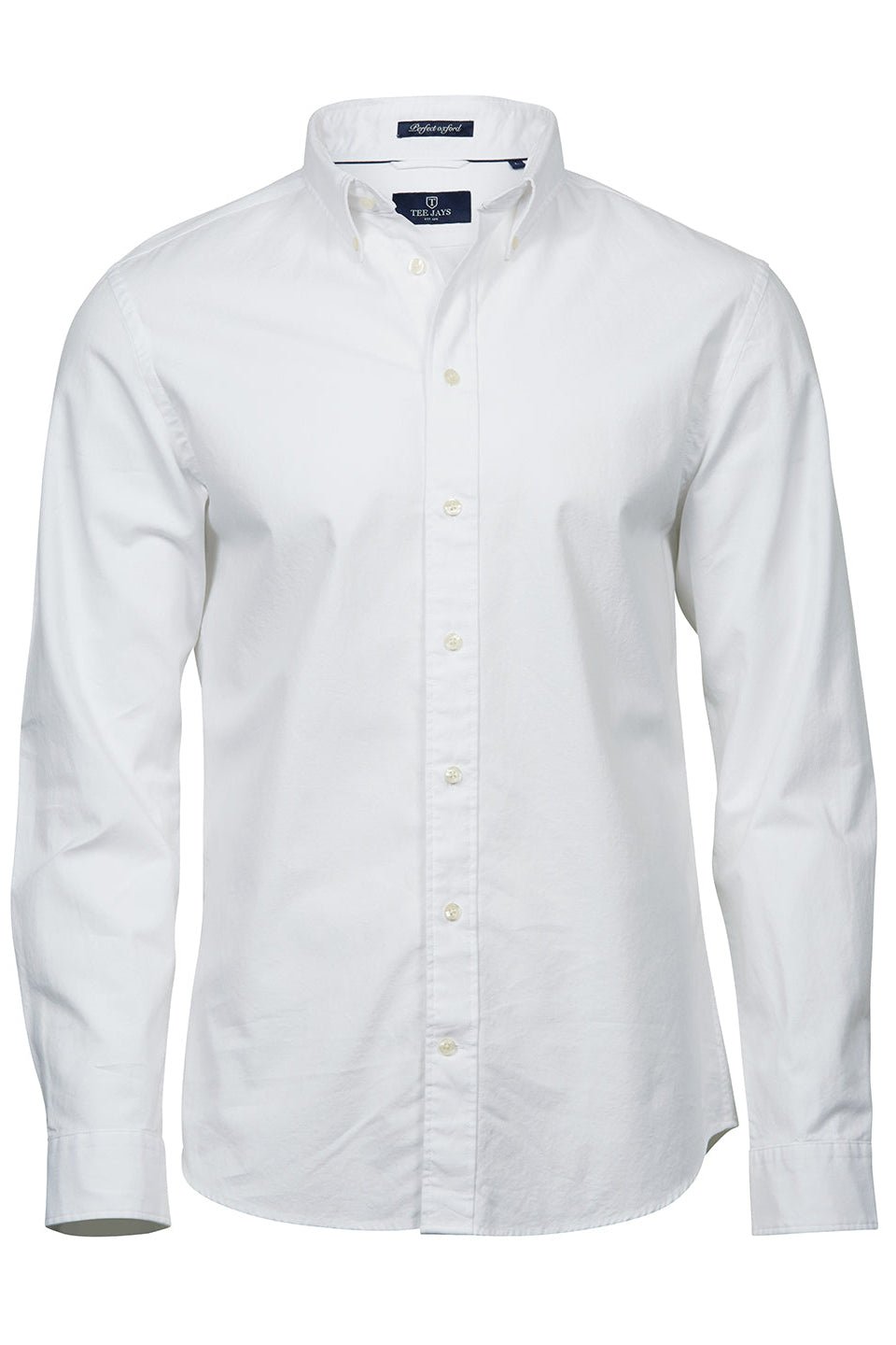 Mens Perfect Oxford shirt Mens Long Sleeve Shirts Tee Jays White S
