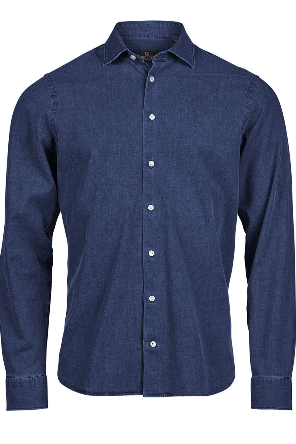 Men's Premium Denim Shirt Men Shirts Tee Jays Blue Denim S