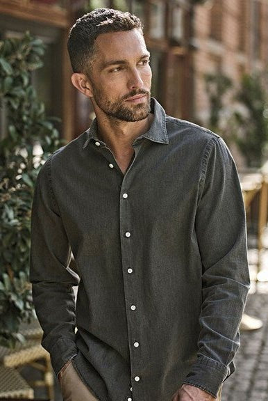 Men's Premium Denim Shirt Men Shirts Tee Jays