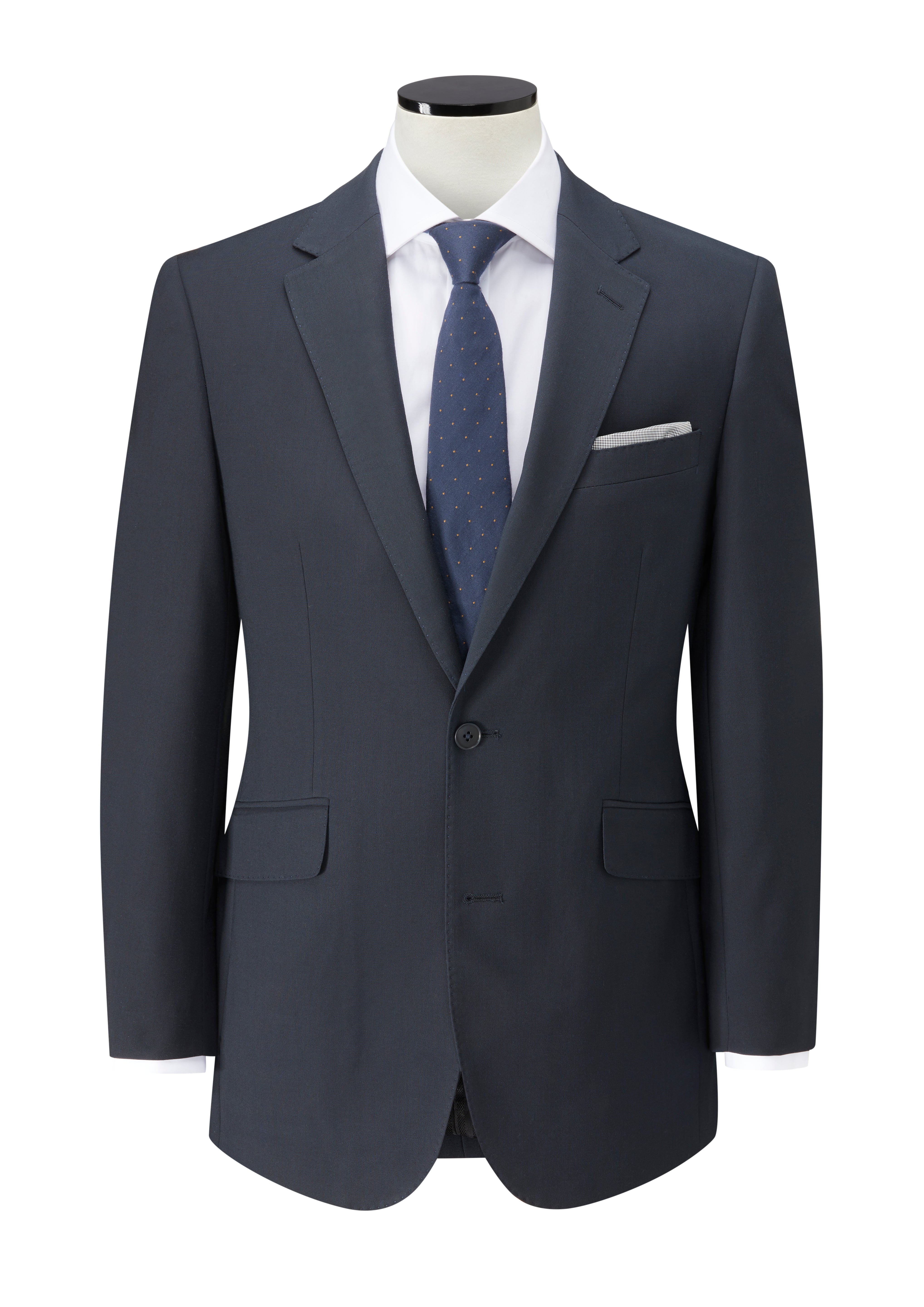 Farringdon Men's Tailored Fit Suit Jacket Mens Suit Jacket Clubclass Navy 34 Short
