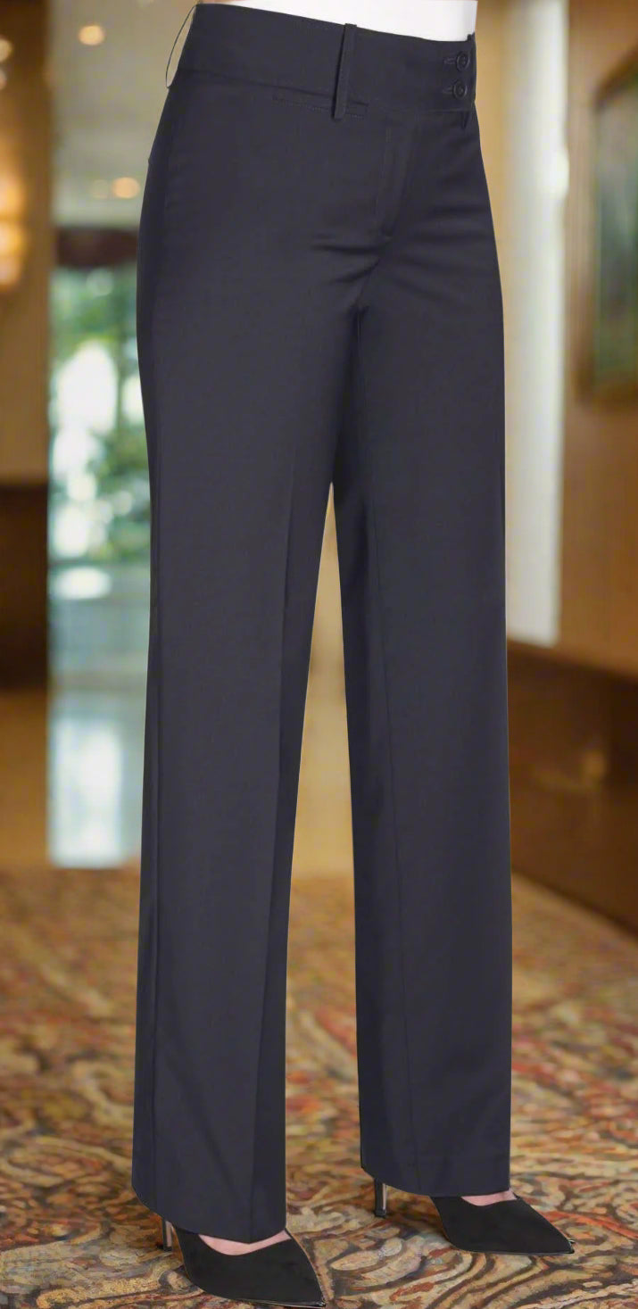 Miranda Ladies Parallel Leg Trouser Ladies Suit Trouser Brook Taverner Navy 6 Short
