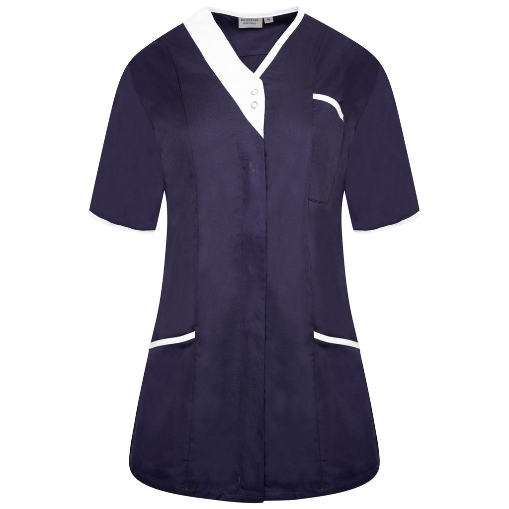 NALT - Asymmetric Tunic - Blues - The Staff Uniform Company