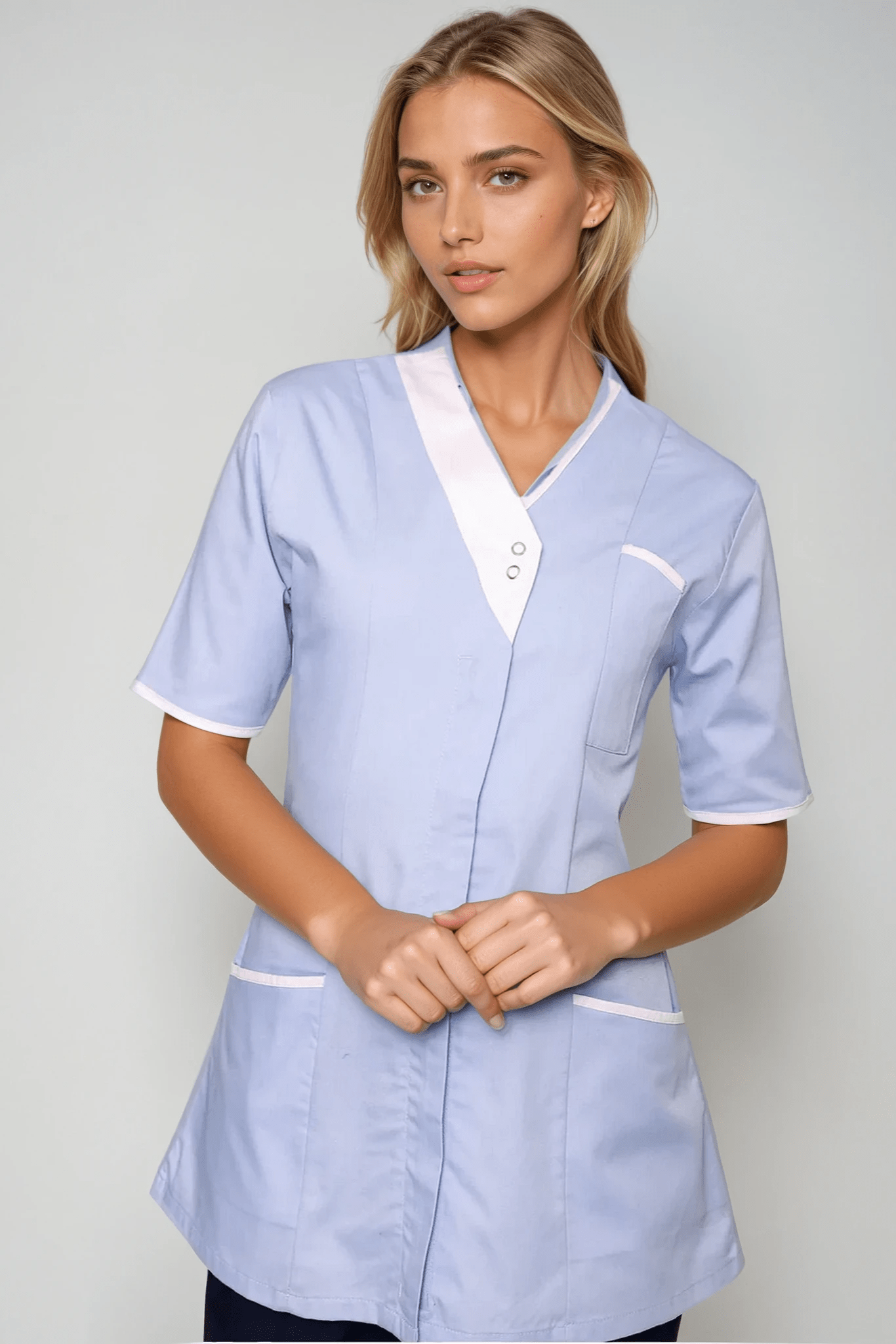 NALT - Ladies Asymmetric Tunic Ladies Healthcare Tunic Behrens Sky/White 6