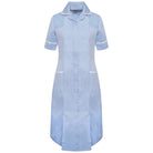 NCLD - Nurse Dress in Sky Blue with White Trim Healthcare Dress Behrens