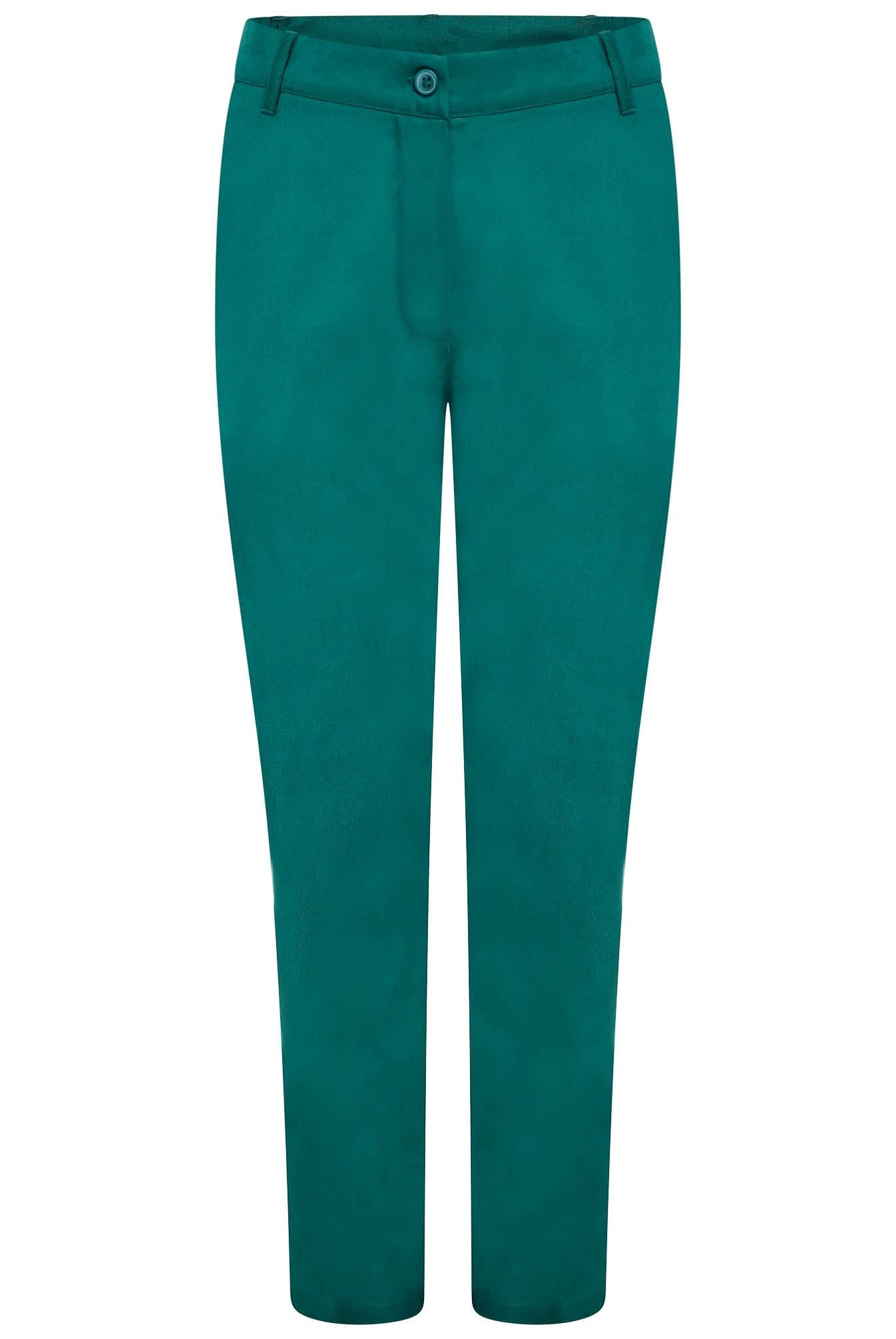 NLSPCT - Ladies Healthcare Trouser - Bottle Green Healthcare Trouser The Staff Uniform Company 6 Short