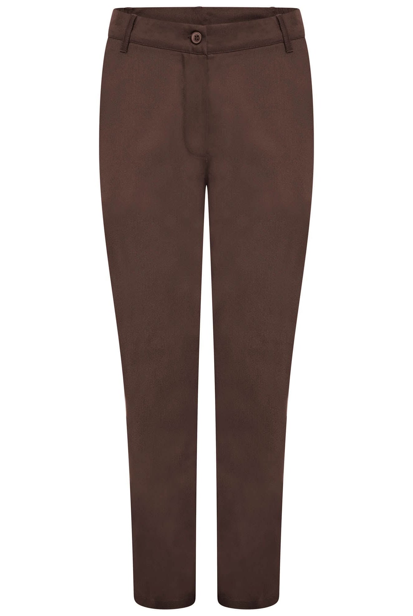 NLSPCT - Ladies Healthcare Trouser - Brown Healthcare Trouser The Staff Uniform Company 6 Regular