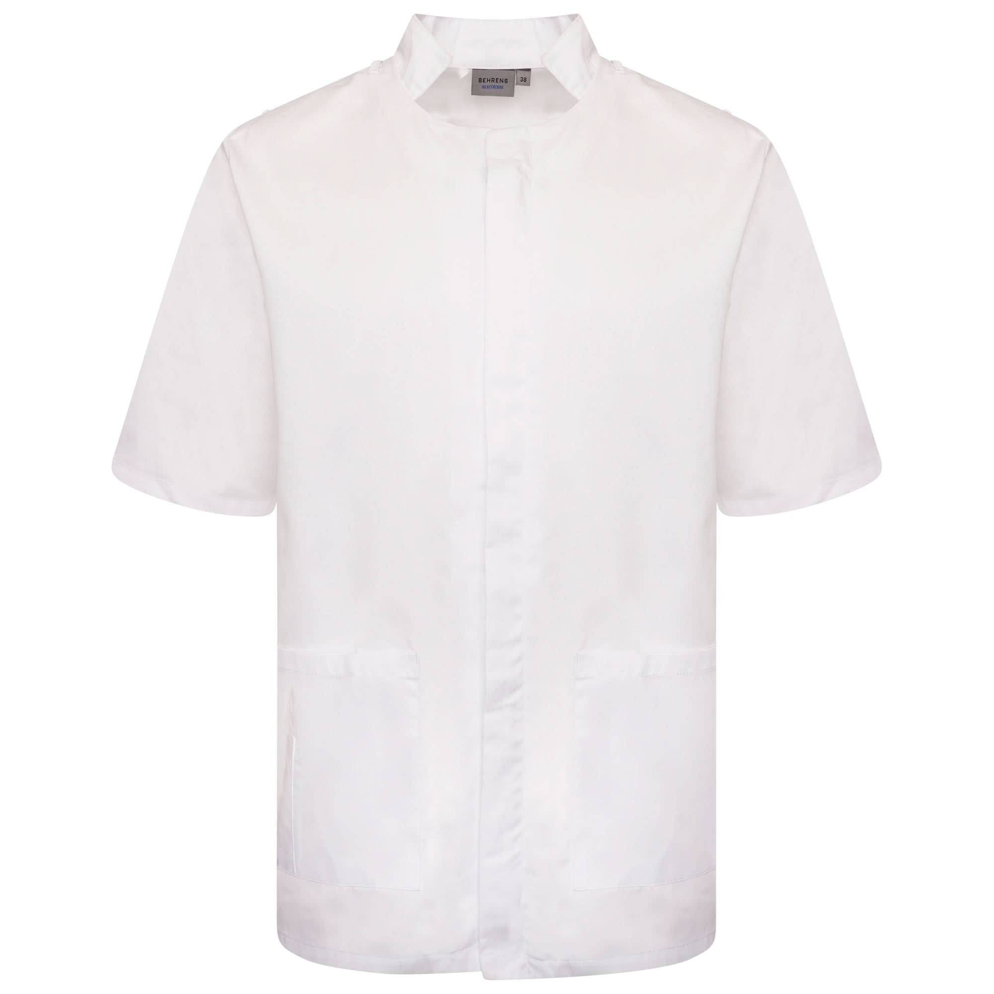 NMT - Mens Mandarin Collar Tunic (With Loops) Ladies Healthcare Tunic Behrens