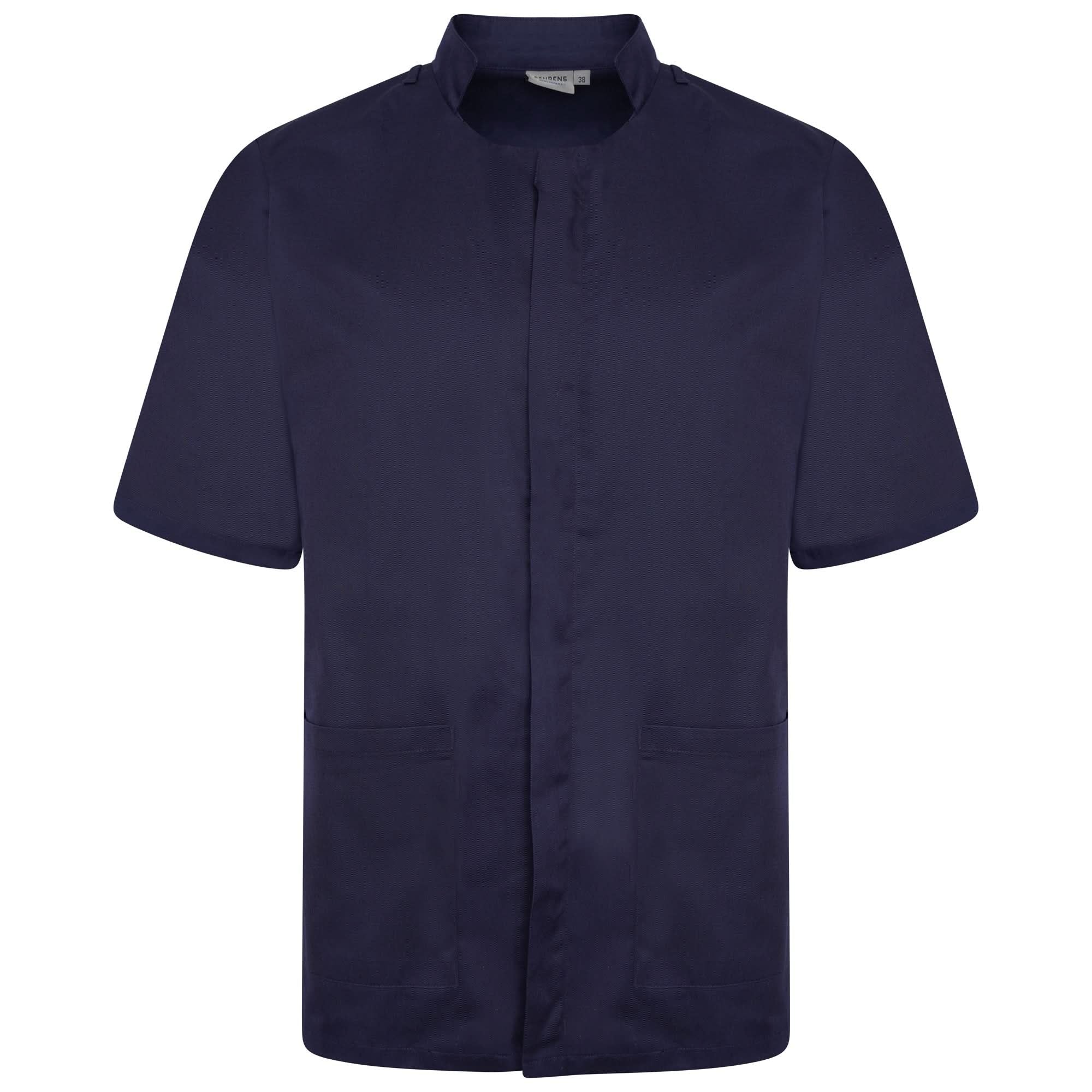 NMT - Mens Mandarin Collar Tunic (With Loops) Ladies Healthcare Tunic Behrens