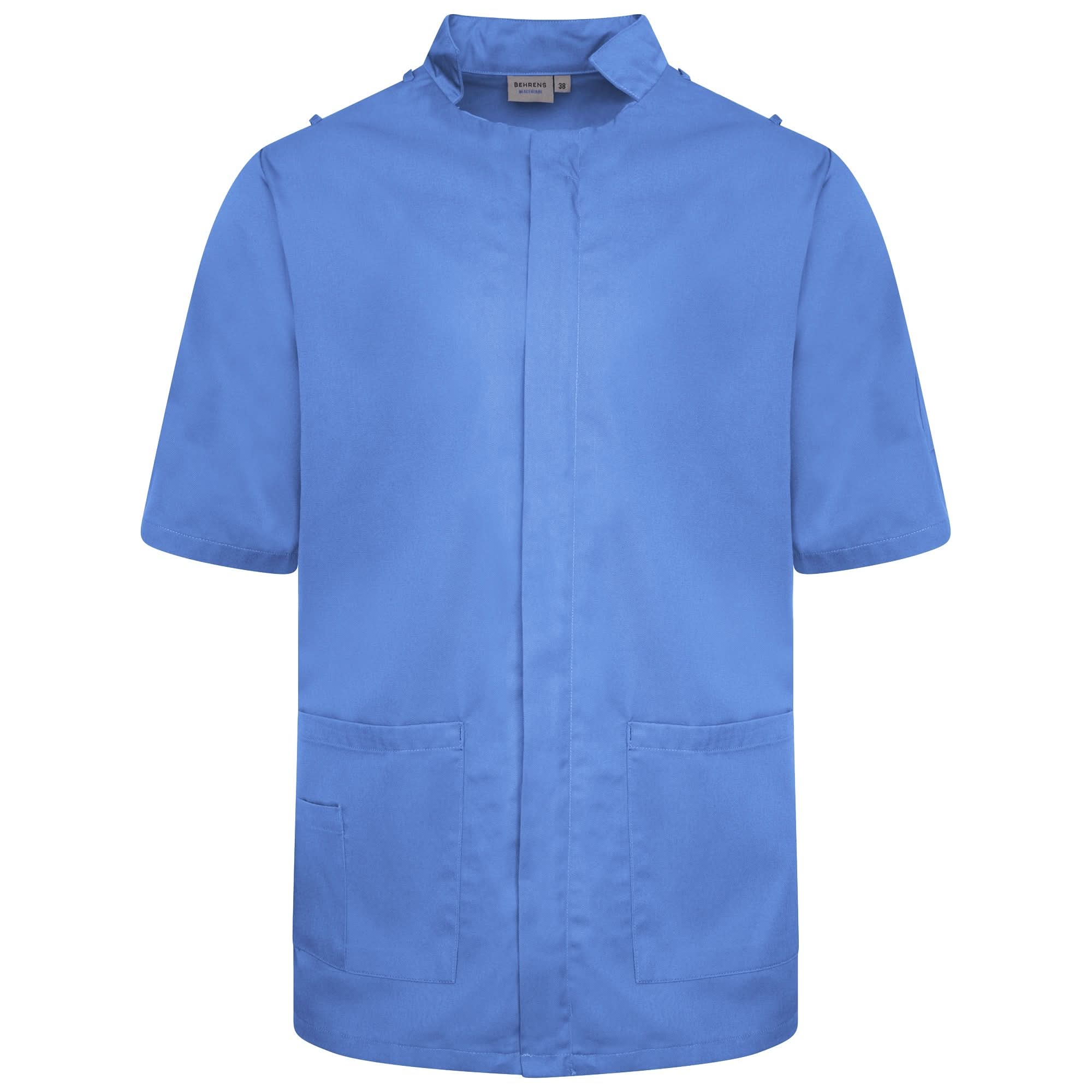 NMT - Mens Mandarin Collar Tunic (With Loops) Ladies Healthcare Tunic Behrens