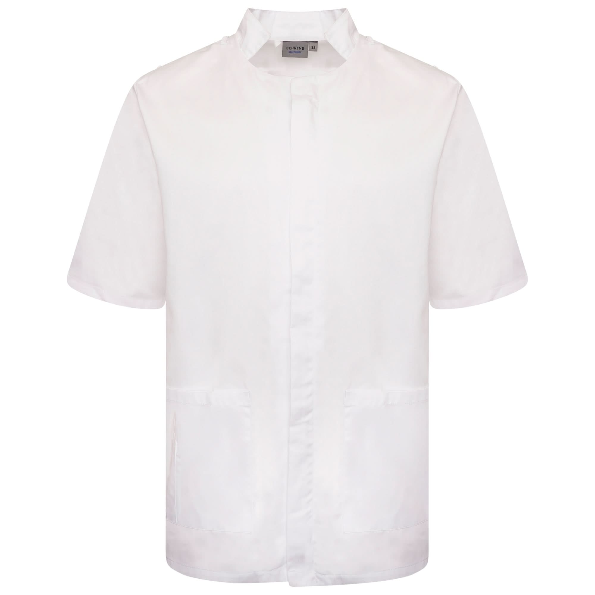 NMT - Mens Mandarin Collar Tunic (With Loops) Ladies Healthcare Tunic Behrens