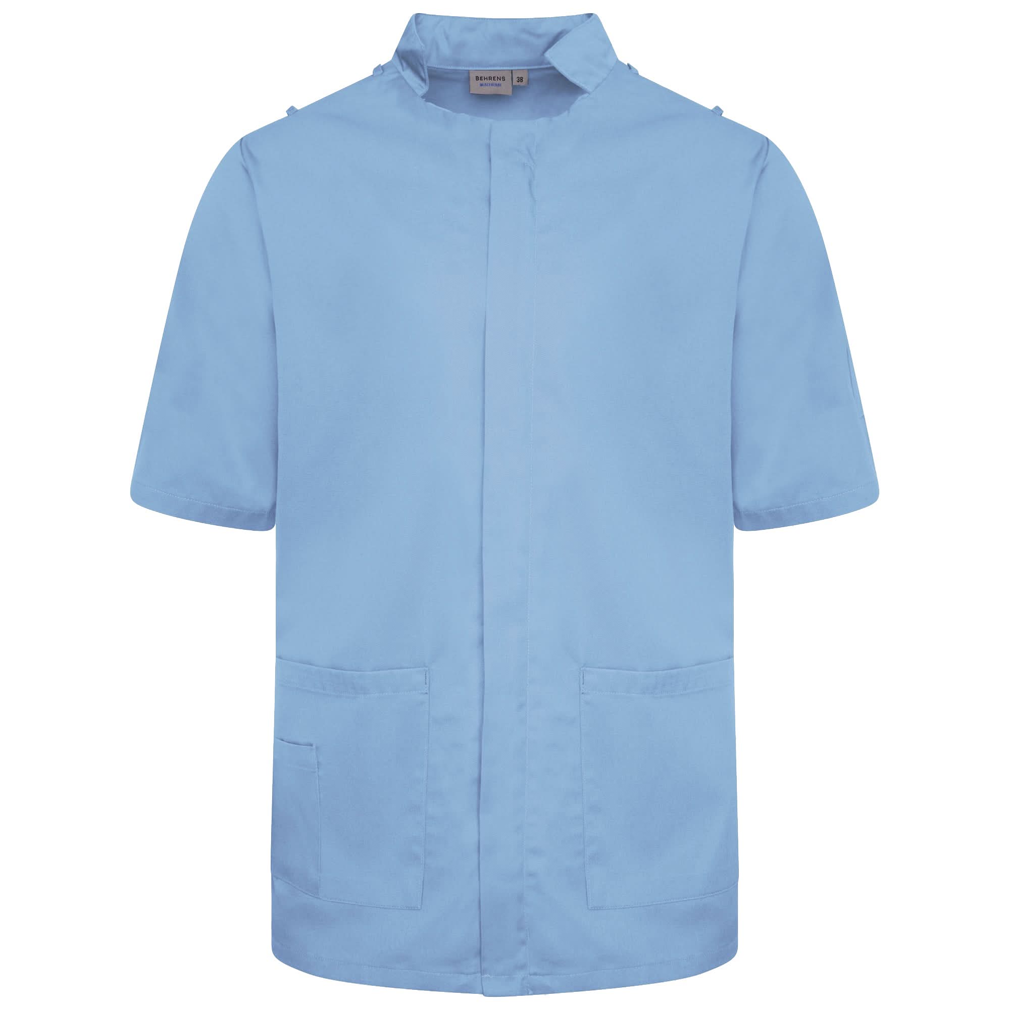 NMT - Mens Mandarin Collar Tunic (With Loops) Ladies Healthcare Tunic Behrens
