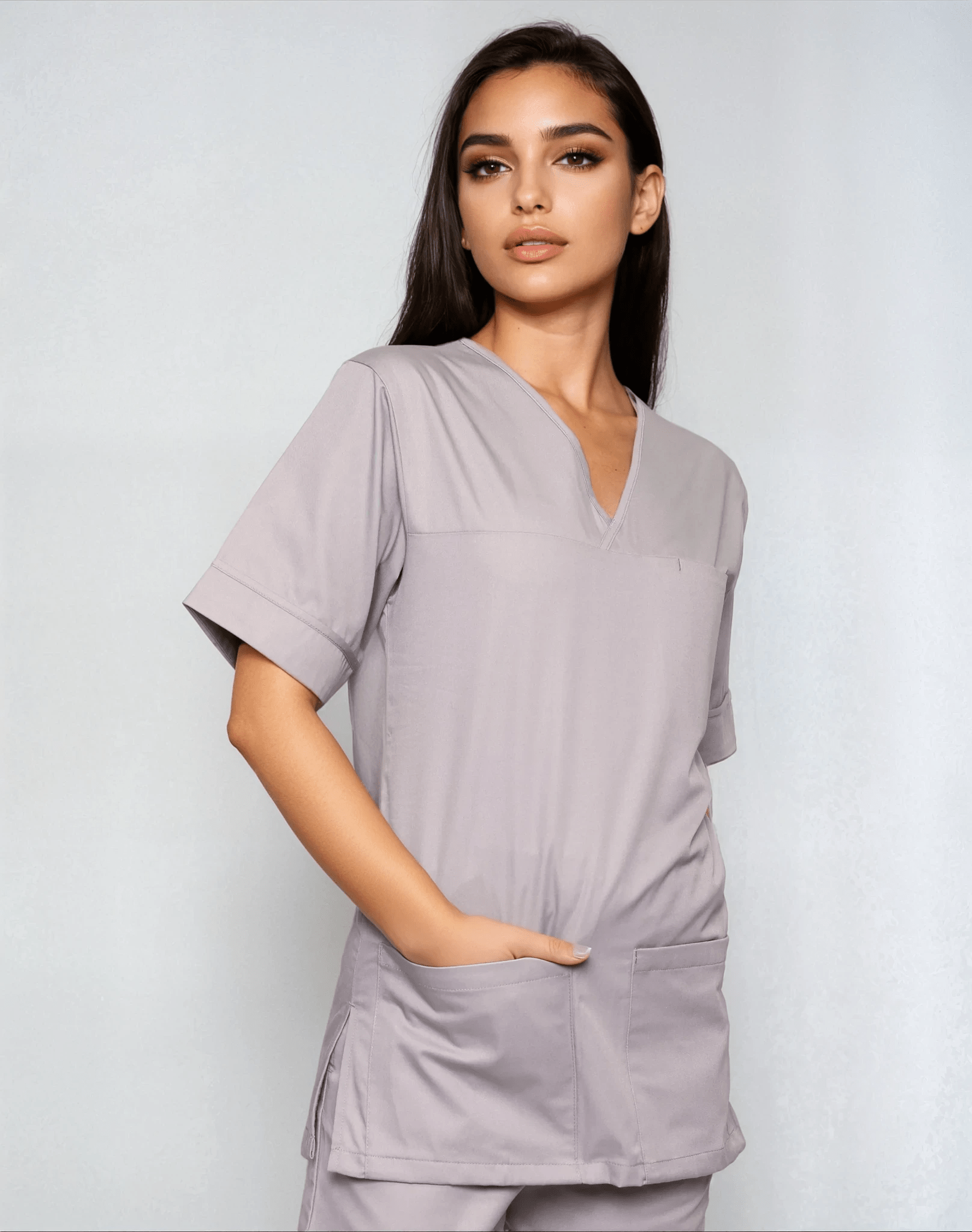 NSTP Unisex Smart Scrub Tunic Unisex Scrub Top Behrens
