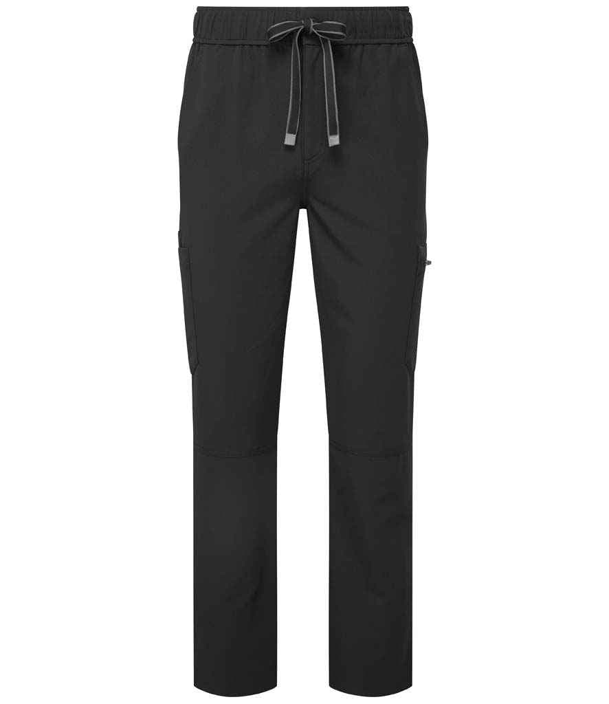 Onna Mens "Relentless" Cargo Scrub Trouser Scrubs Onna by Premier Black S Reg