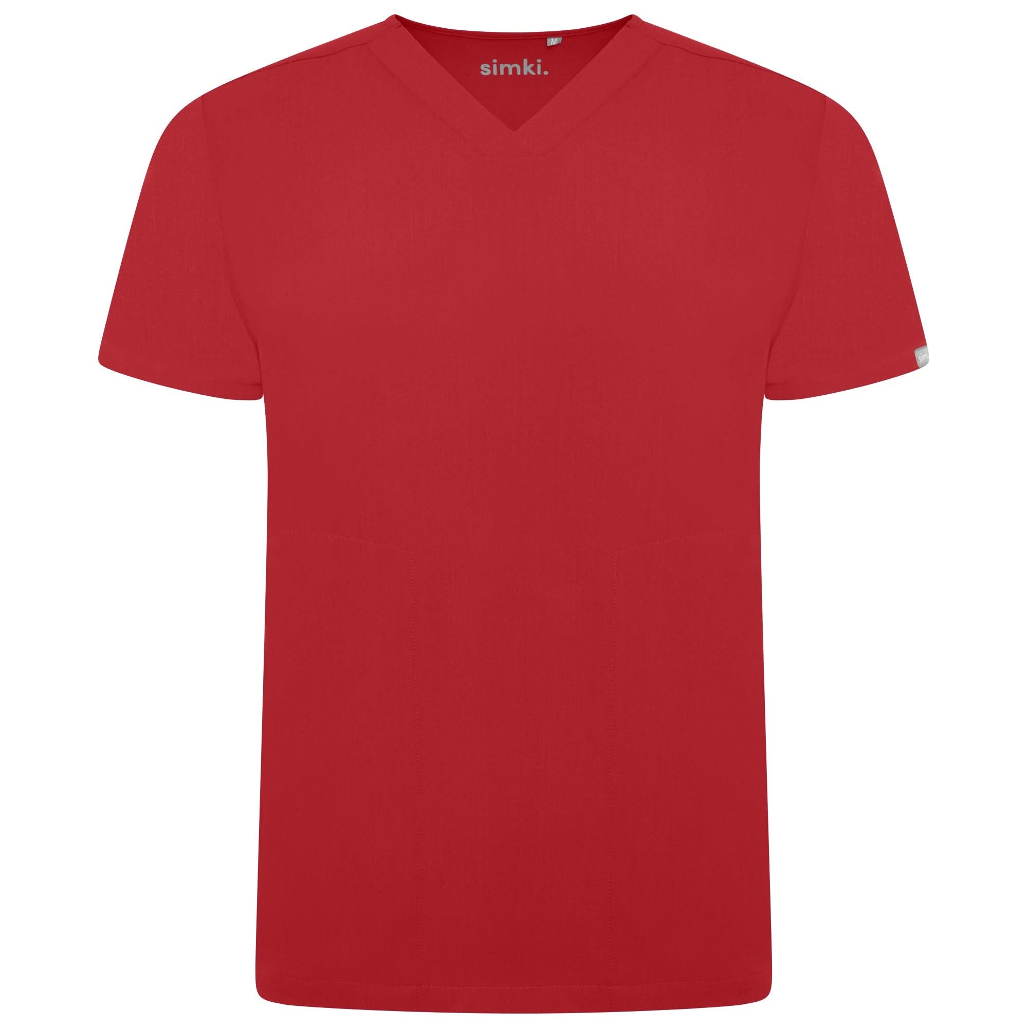 Oscar Mens "Simki" Scrub Top Scrubs Behrens Burgundy XS