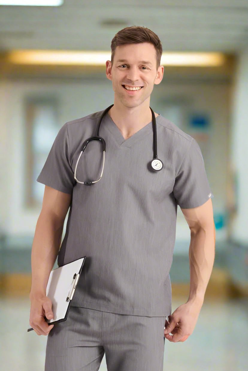 Oscar Mens "Simki" Scrub Top Scrubs Behrens