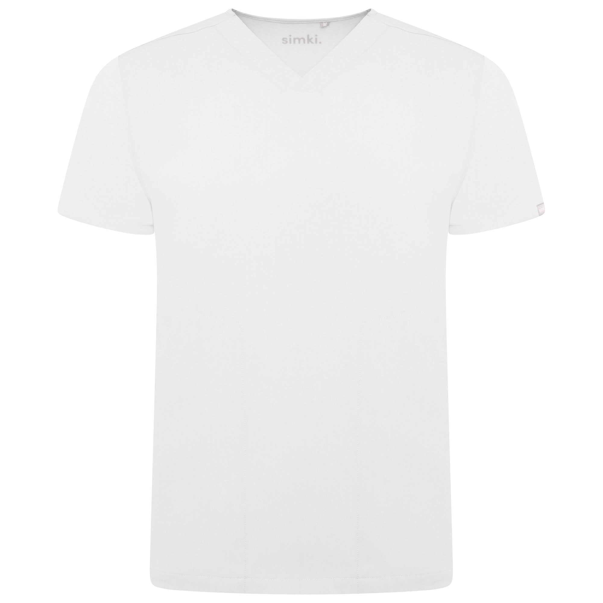 Oscar Mens "Simki" Scrub Top Scrubs Behrens White XS