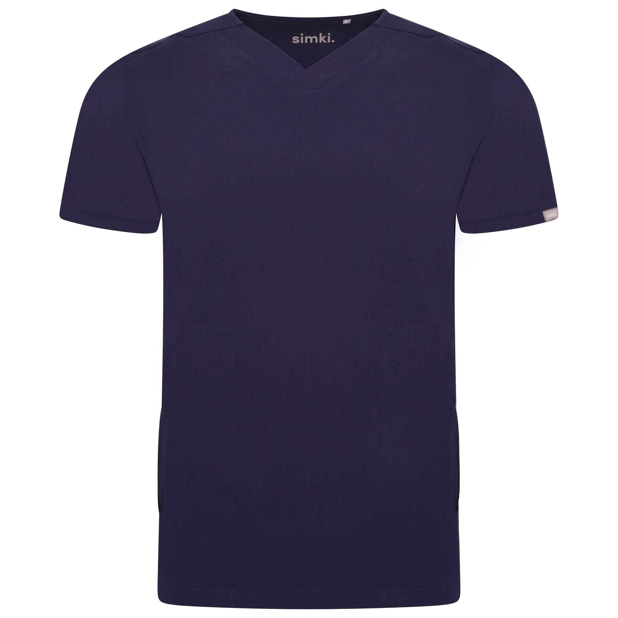 Oscar Mens "Simki" Scrub Top Scrubs Behrens Navy XS