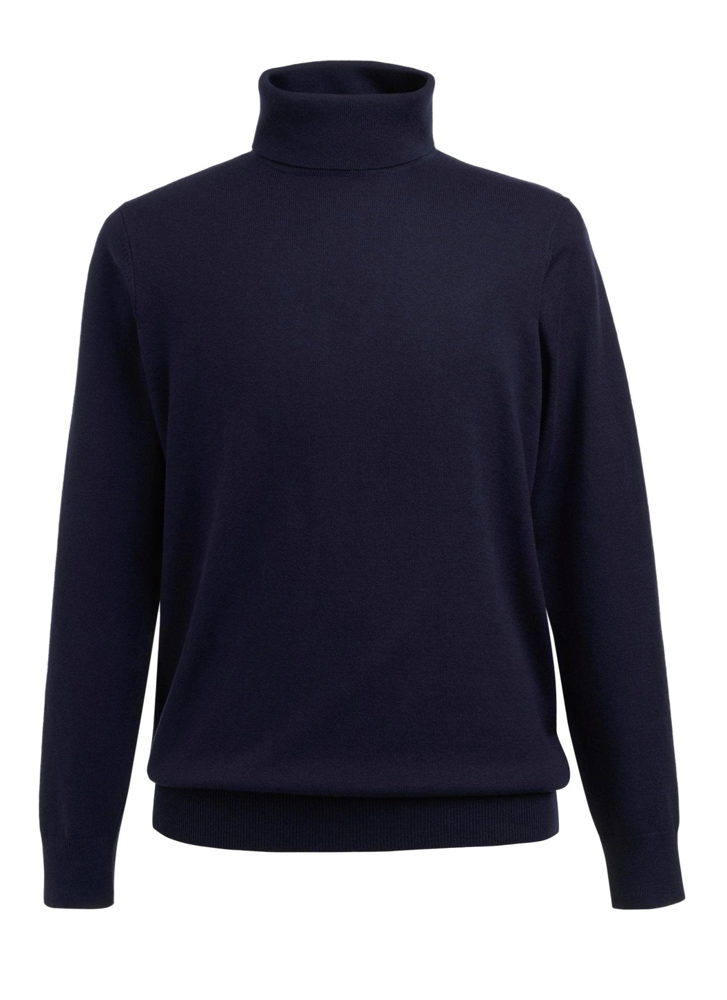 Oslo Mens Roll Neck Jumper Mens Knitwear Brook Taverner Navy XS