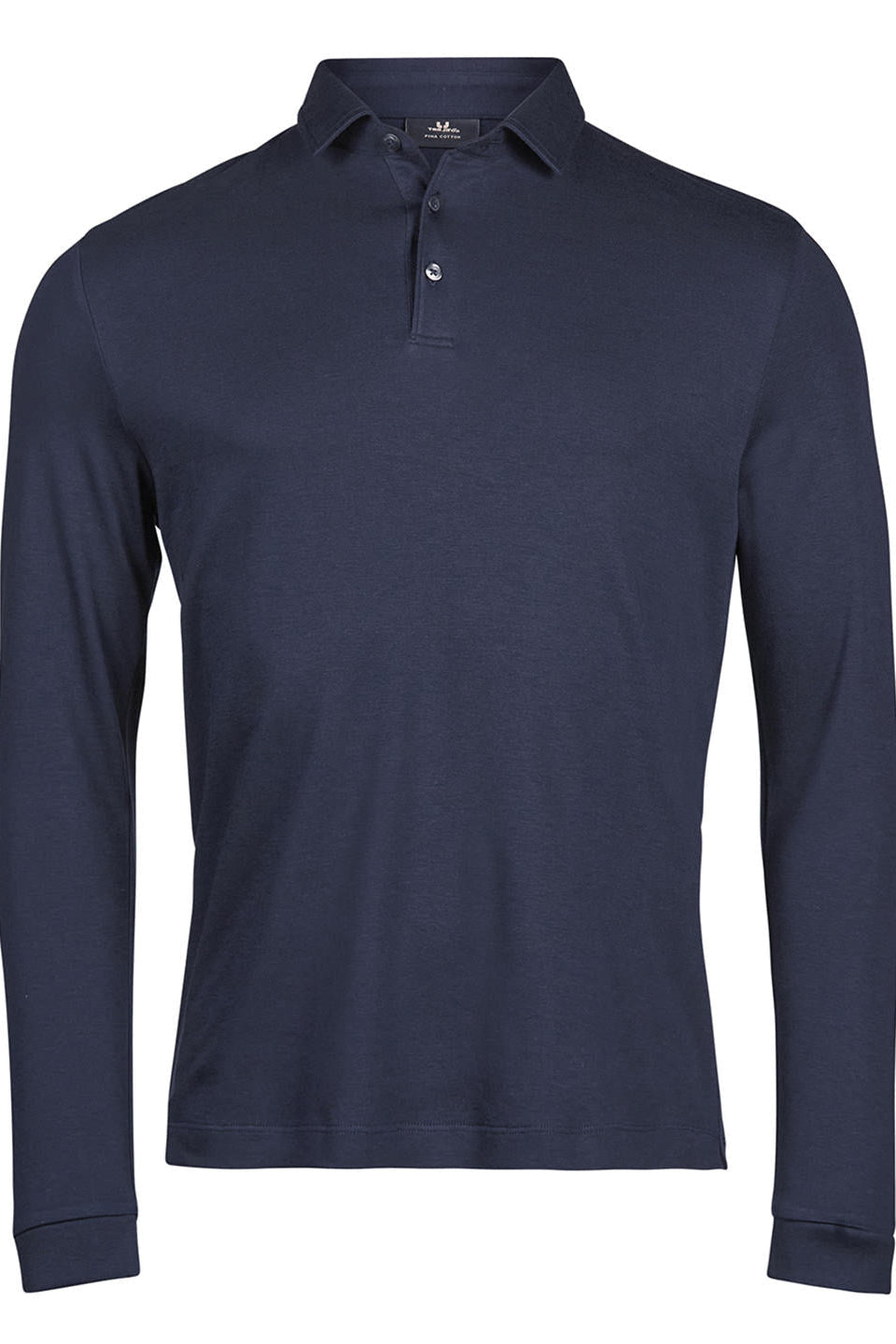 Pima Cotton Long-Sleeve Polo Men Polo Shirt Tee Jays Navy S