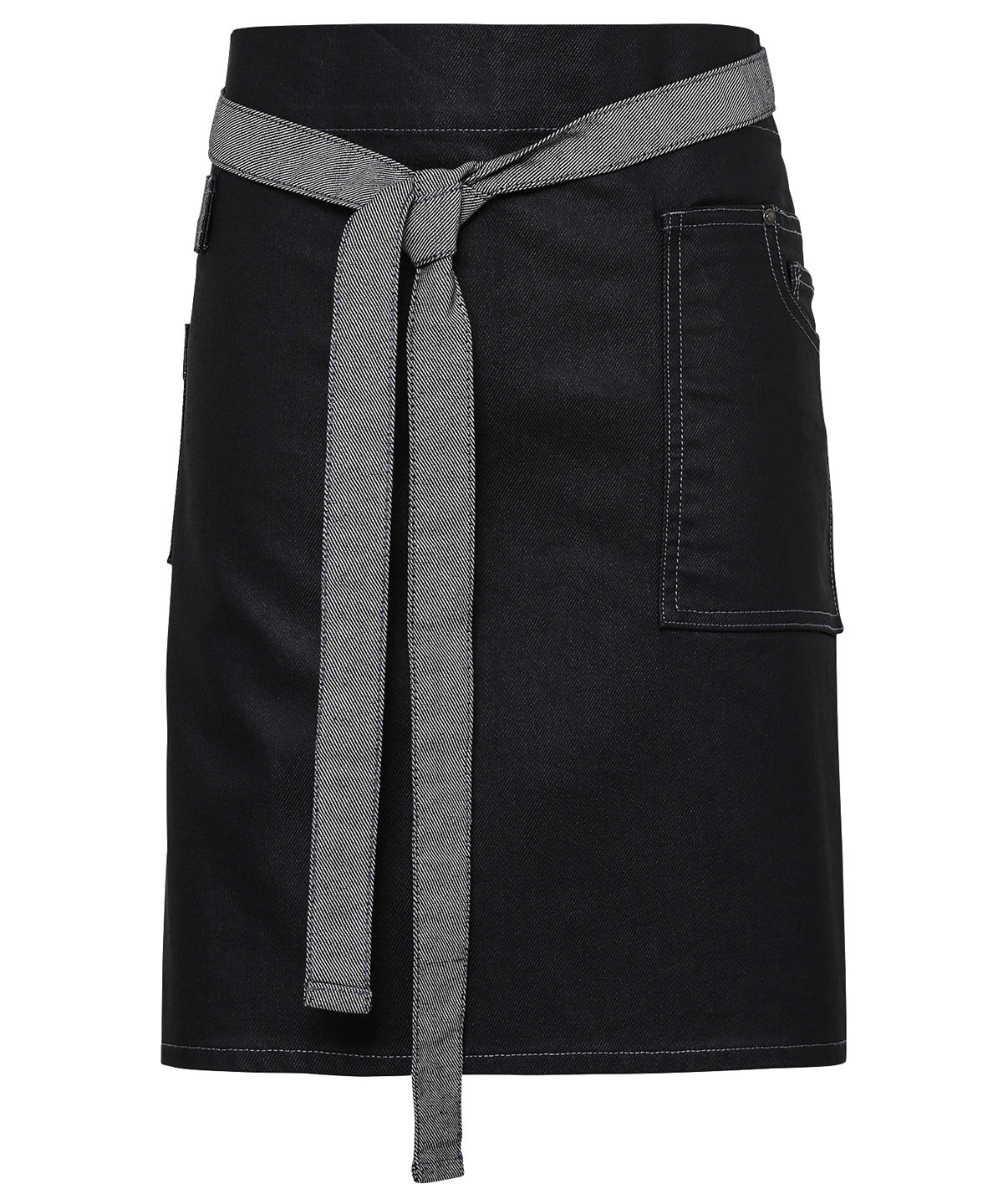 PR135: Waxed-look Denim Waist Apron Aprons Premier