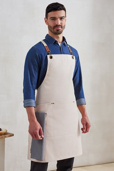 PR182: Clip N Clasp Cross-Back Bib Apron Aprons Premier