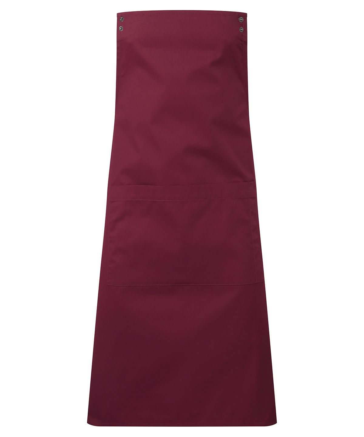 PR190: Customisable Apron Aprons Premier Burgundy Regular