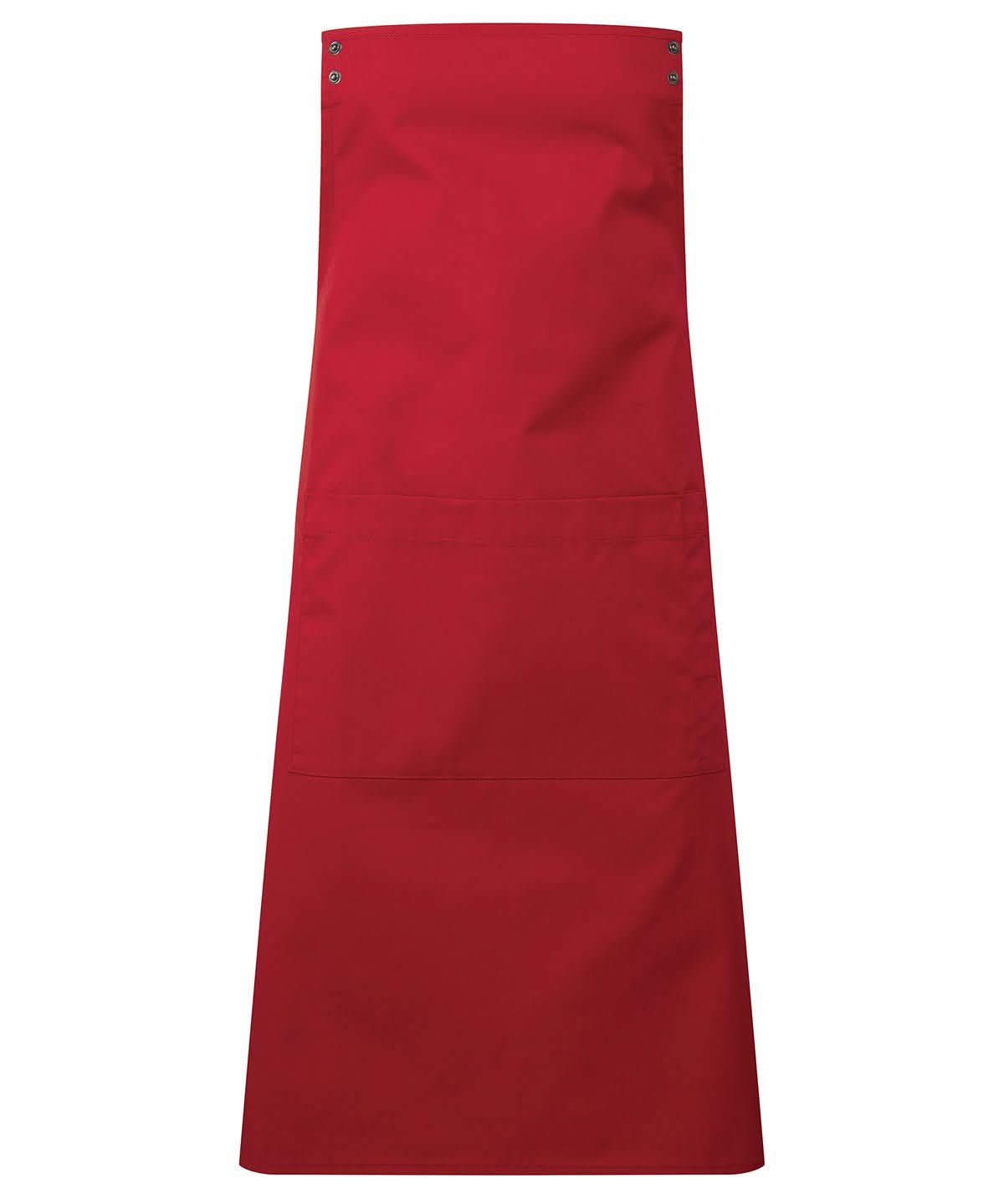 PR190: Customisable Apron Aprons Premier Red Regular