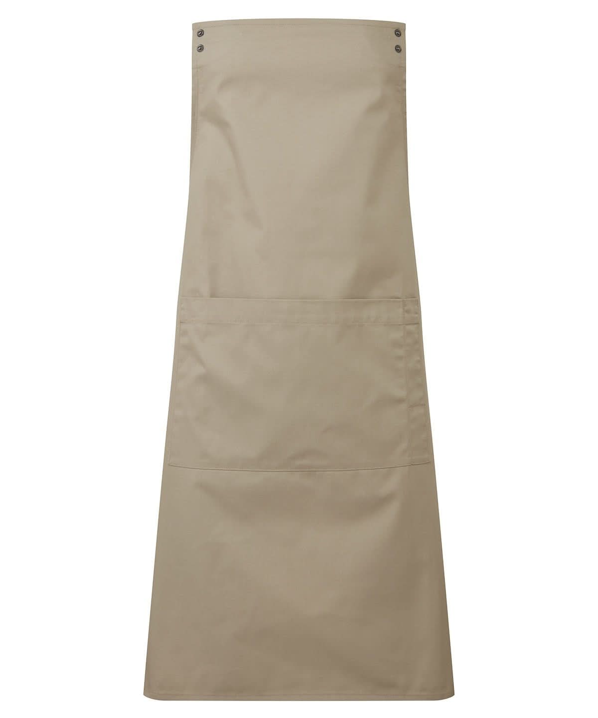 PR190: Customisable Apron Aprons Premier Khaki Regular