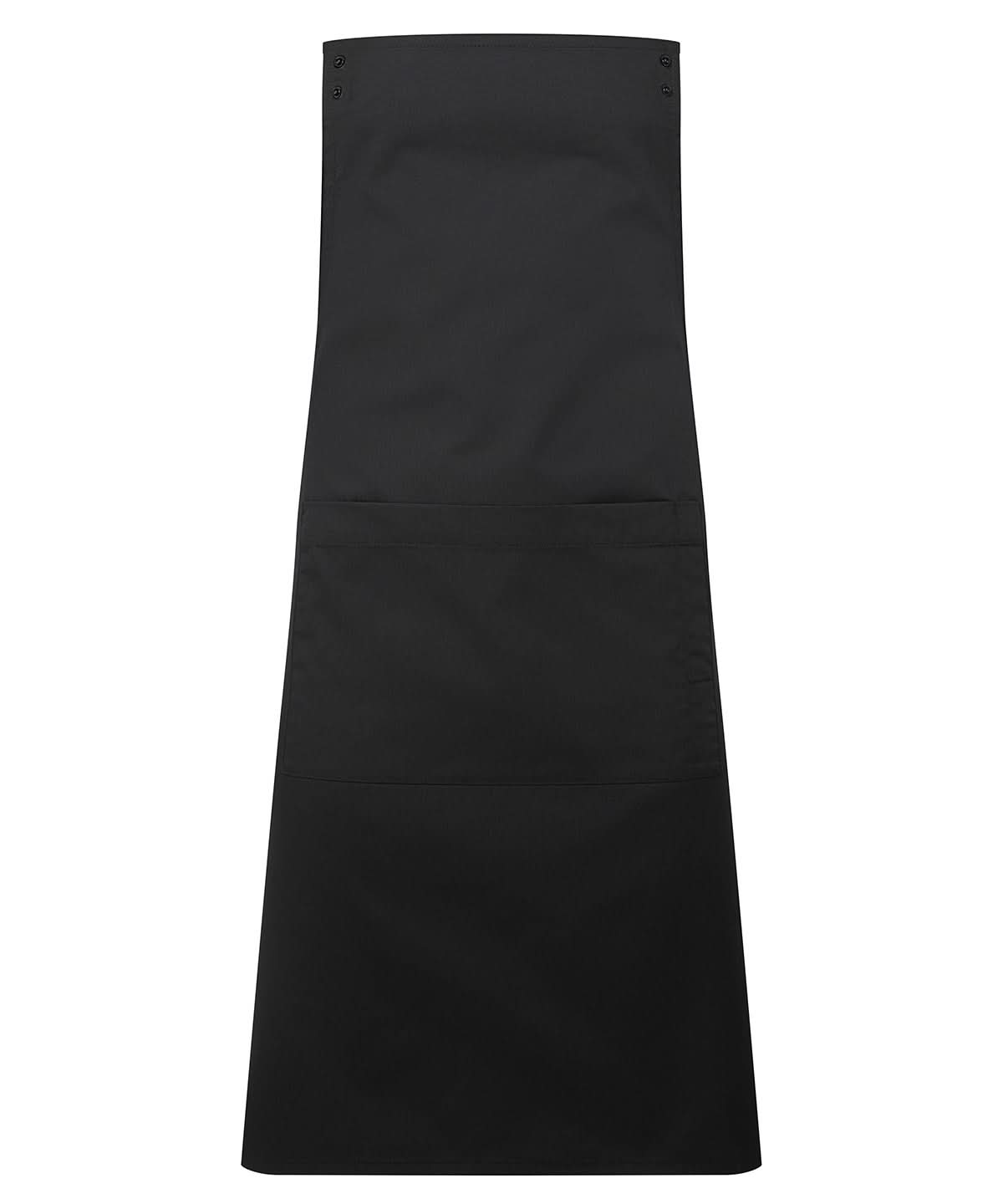 PR190: Customisable Apron Aprons Premier Black Regular