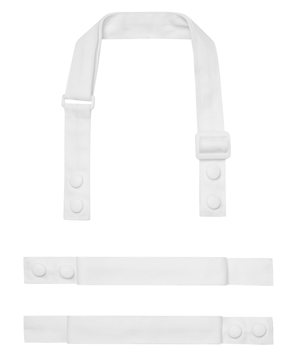 PR191: Customisable Apron Straps Aprons Premier White Regular