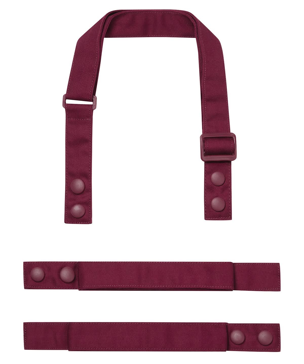 PR191: Customisable Apron Straps Aprons Premier Burgundy Regular