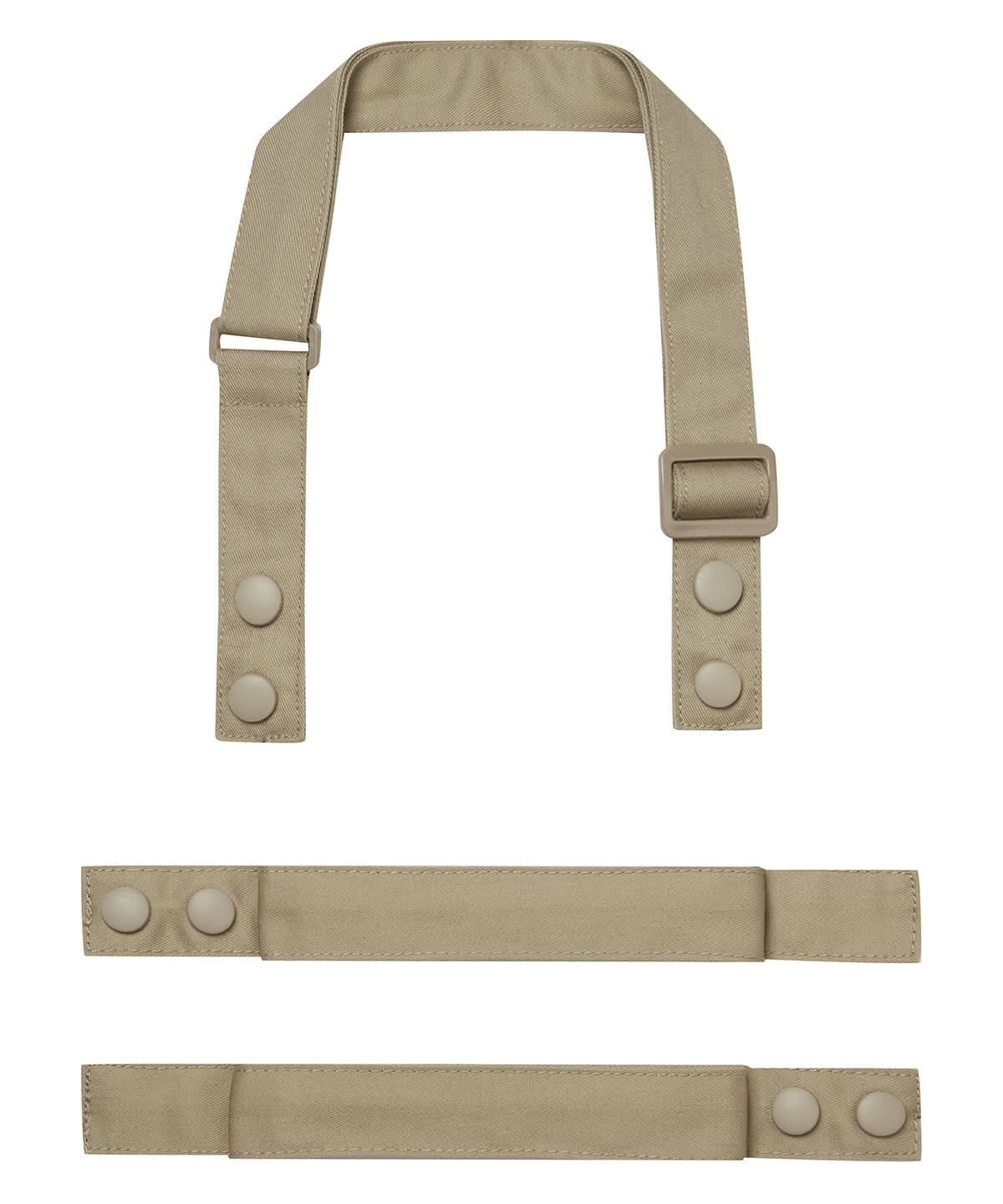 PR191: Customisable Apron Straps Aprons Premier Khaki Regular